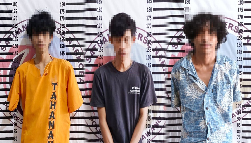 Tiga Pemuda Yang Jadi Bandar Narkotika di Menggala Kota Ditangkap Polres Tulang Bawang