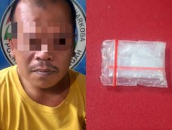 Satuan Reserse Narkoba Polres Lampung Tengah Kembali Menangkap Seorang Pria Paruh Baya Yang Kedapatan Memiliki Narkotika Jenis Sabu