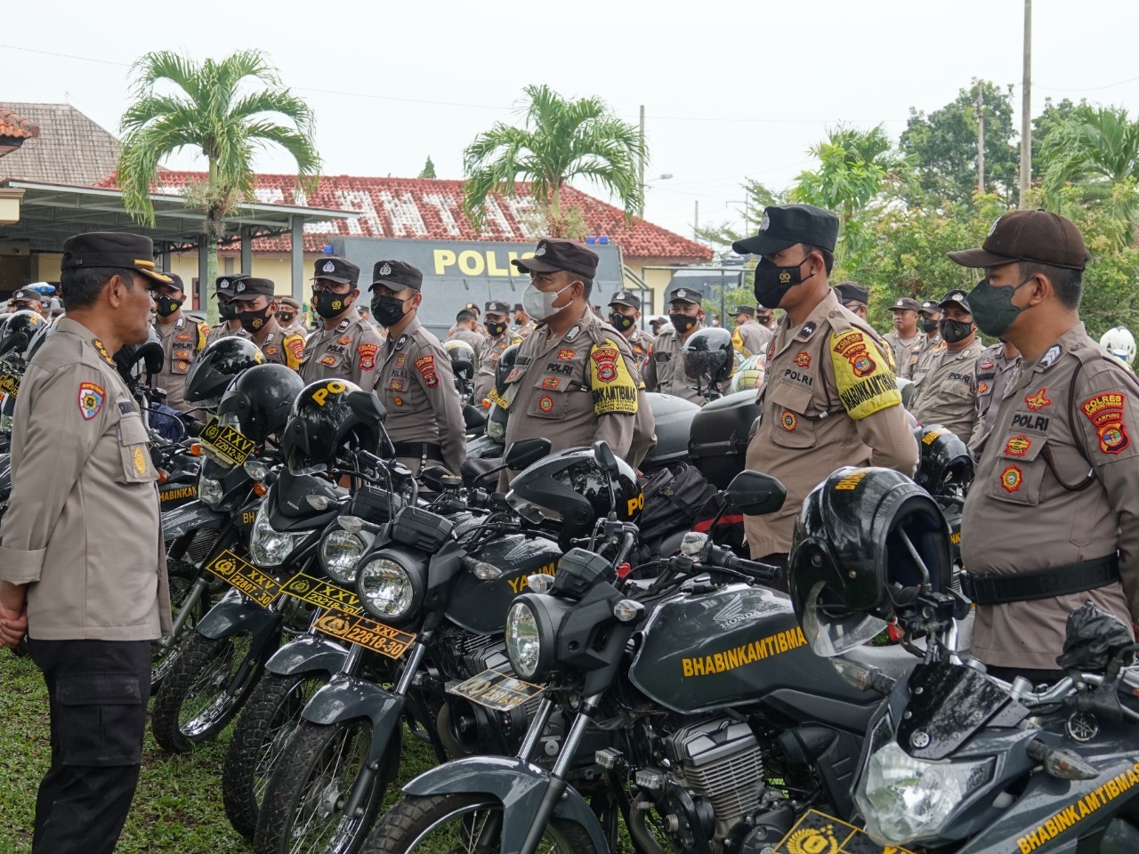 Supervisi Kesiapan Polres Dan Polsek Jajaran Polda Lampung Di Polres Lampung Tengah