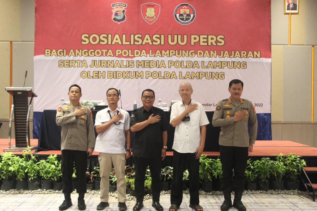 Polda Lampung Gelar Sosialisasi UU Pers