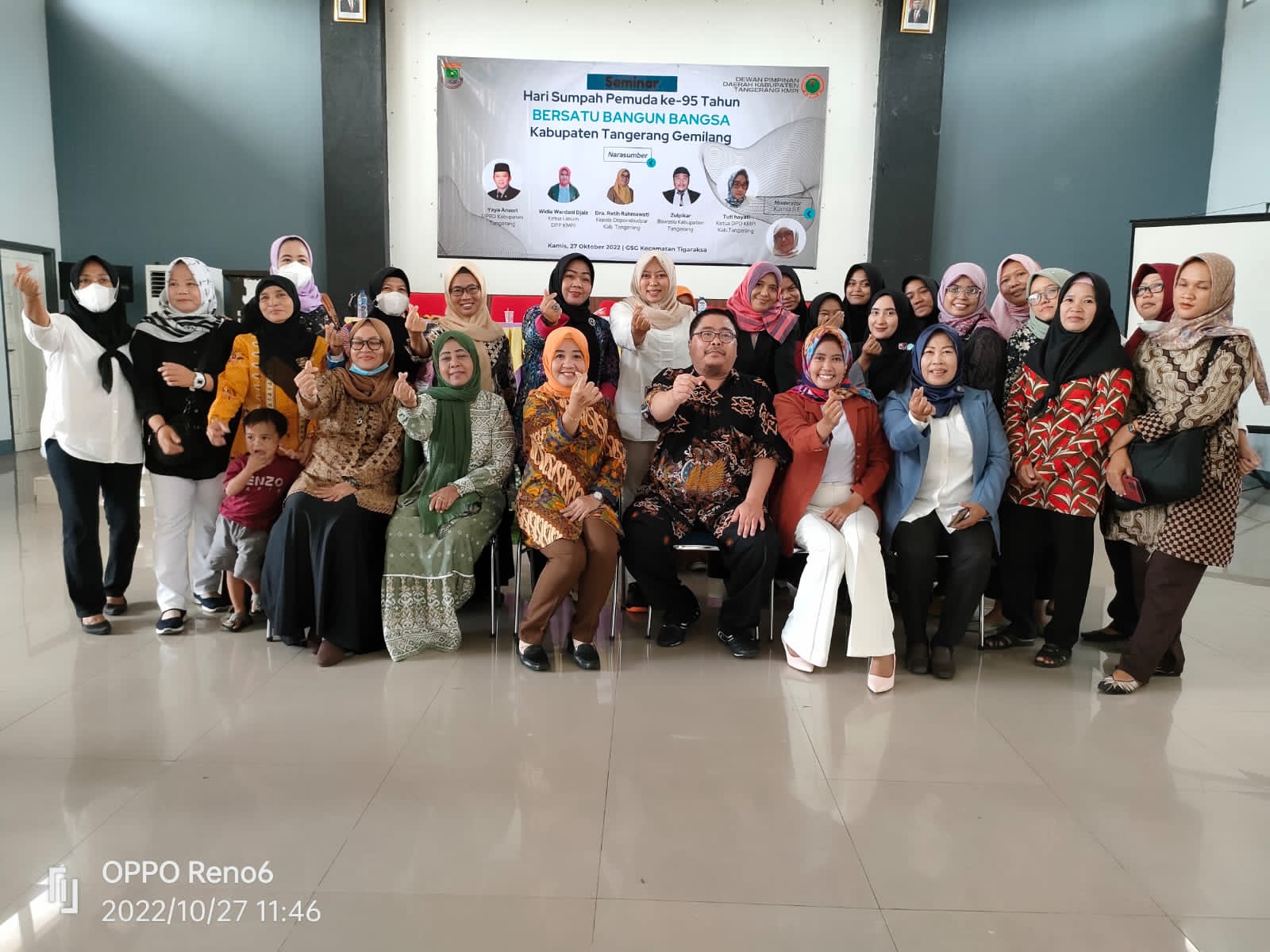Rayakan Hari Sumpah Pemuda Ke 94 Tahun KOMITE MUDA PEREMPUAN INDONESIA Kab Tangerang Laksanakan Seminar Bersatu Bangun Bangsa Kabupaten Tangerang Gemilang