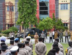 TNI-Polri Dan Satpol-PP, Gelar Apel Pengecekan Dan Serpas Pengamanan Pilkades Di Bulukumba