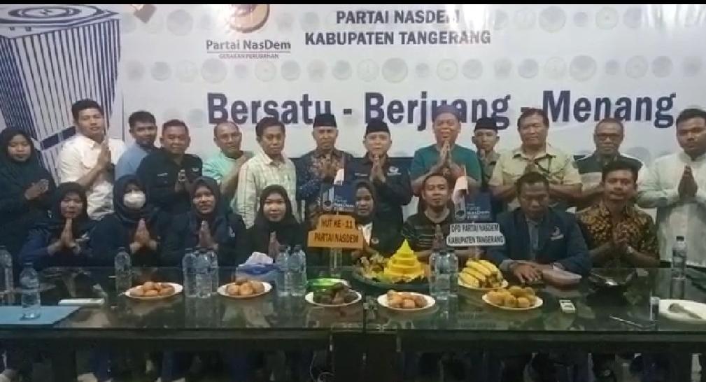 Partai Nasdem DPD Kabupaten Tangerang Optimis Raih Kursi Terbanyak di Pemilu 2024