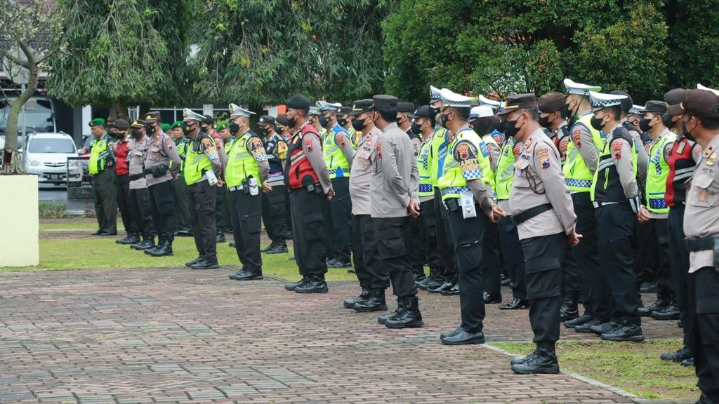 Polres Purbalingga Pengamanan Jalur Kunjungan Wakil Presiden RI