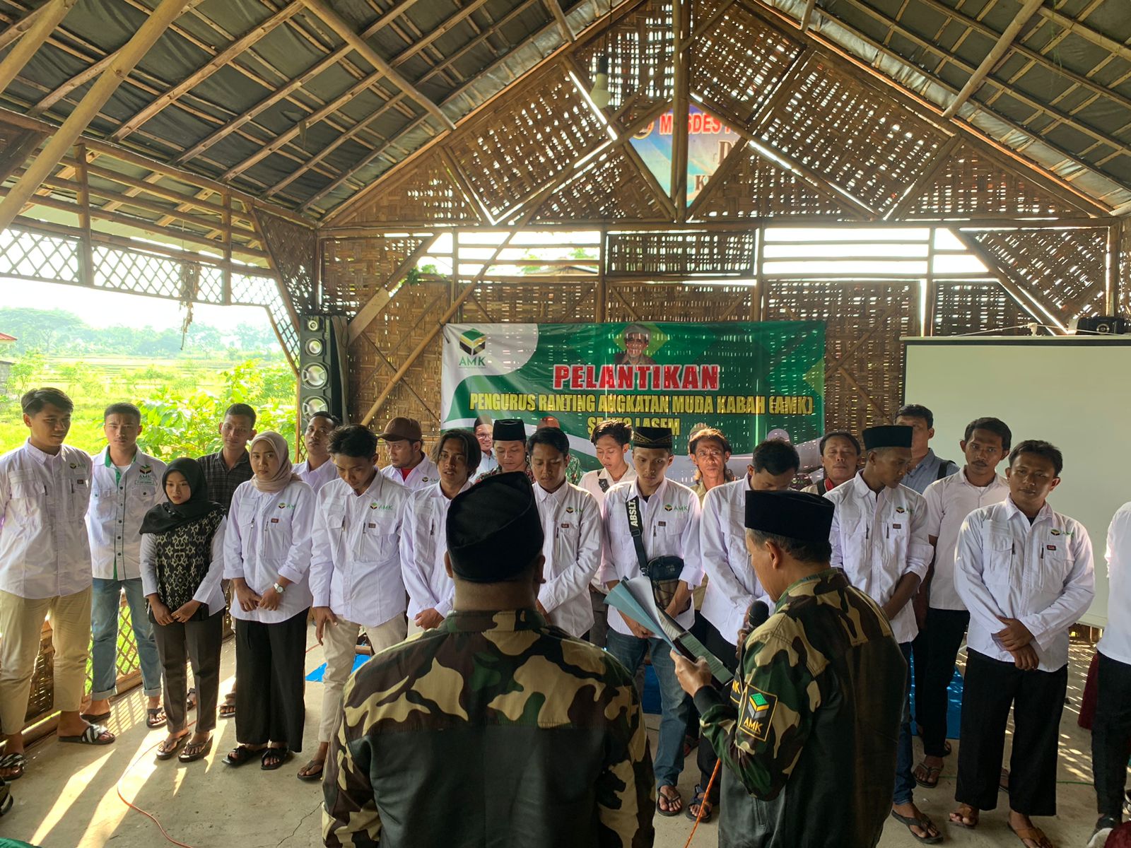 20 desa di Kecamatan Lasem mengirimkan Kader Untuk Bergabung Dalam pelantikan Ranting AMK