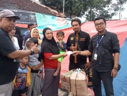 Komunitas Motor CMCS Curug Tangerang, Alumni STM 4 Cikokol Serta Lembaga PSR Tanara Banten Menyerahkan Bantuan Indomie dan Donasi Kepada Korban Gempa Cianjur