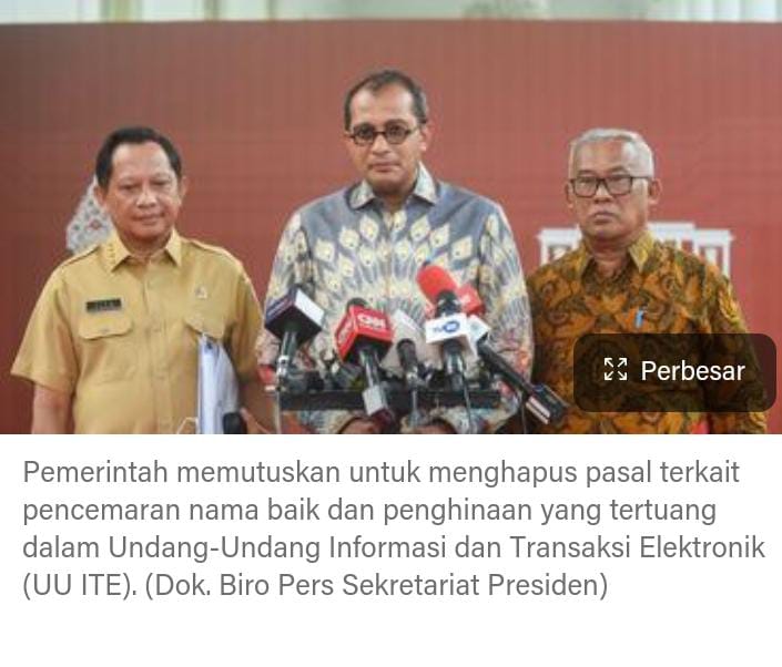 Pengamat Kebijakan Pemerintah HM. Anwar, SH Angkat Bicara Terkait Penghapusan UU ITE Pencemaran Nama Baik