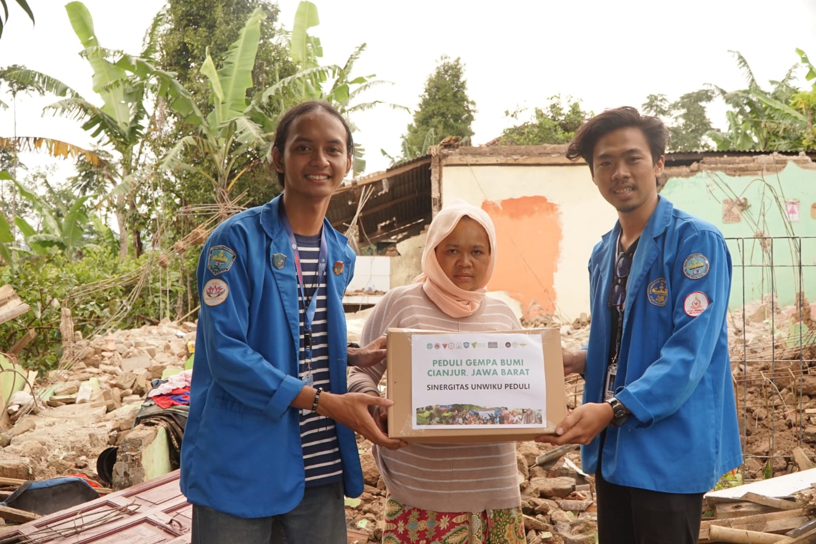 Sinergitas UNWIKU Peduli Salurkan Donasi Untuk Korban Gempa Cianjur