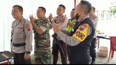 Konselor Polres Purbalingga Beri Terapi Relaksasi Personel Pengamanan Operasi Lilin Candi 2022