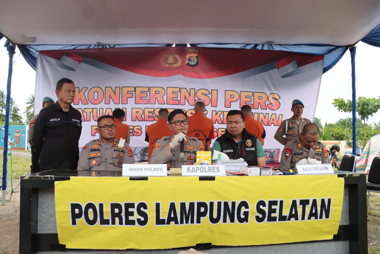 Tambang Emas Ilegal di Katibung Lampung Selatan, Digulung Polres Lampung Selatan