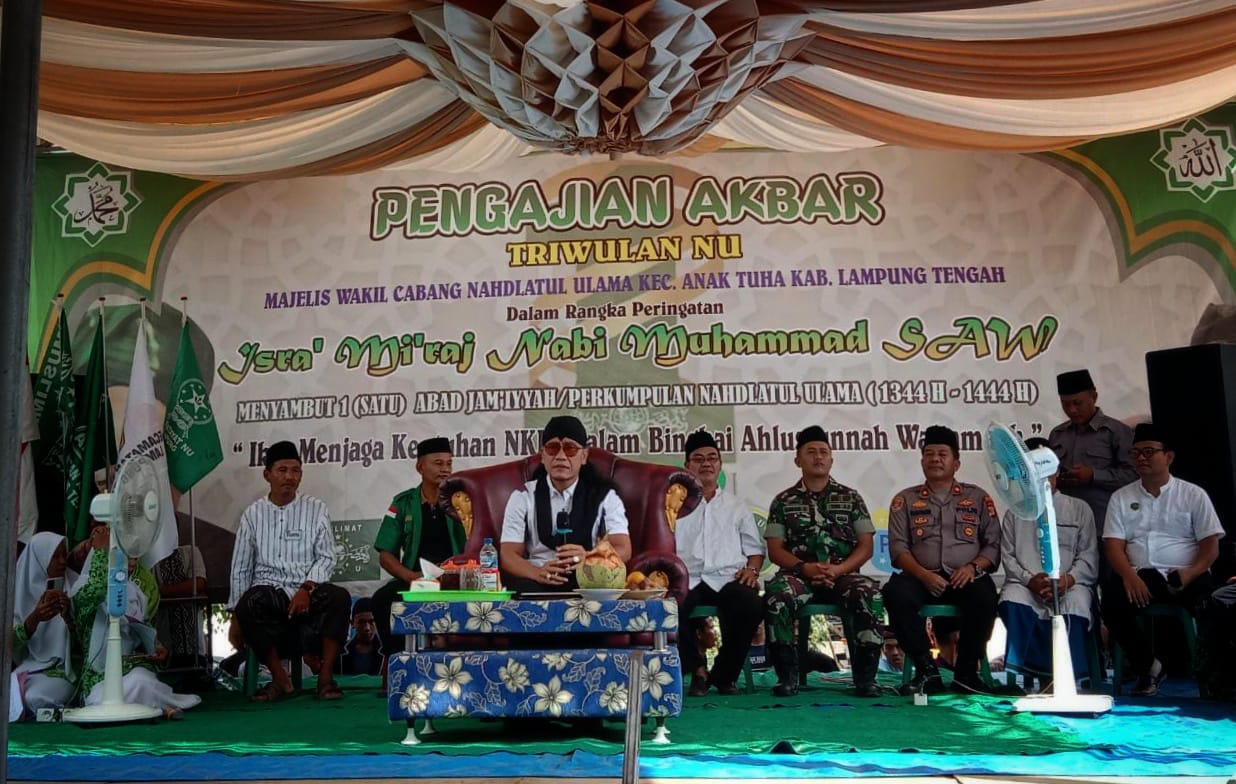 Polres Lampung Tengah Berikan Pengamanan Pengajian Akbar Bersama Gus Miftah