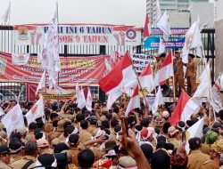 Ribuan Kepala Desa Demo di DPR, Tuntut Perpanjangan Masa Jabatan