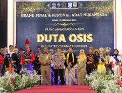 Kapolres Jepara Hadiri Grand Final dan Festival Adat Nusantara Brand Ambassador 5 Anti Duta OSIS Jepara Tahun 2023