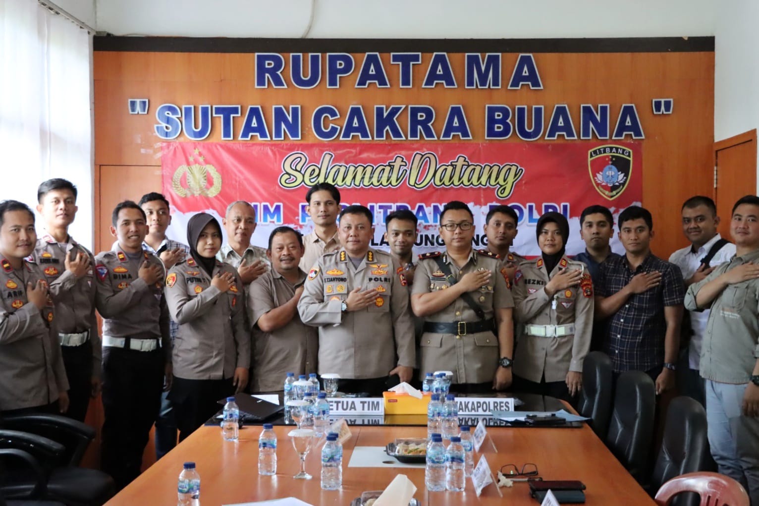 Tim Puslitbang Polri (Pusat Penelitian dan Pengembangan Polri) Kunjungi Mapolres Lampung Tengah Dalam Rangka Pelaksanaan Penelitian Implementasi Penanganan Dan Pembinaan SDM Polri