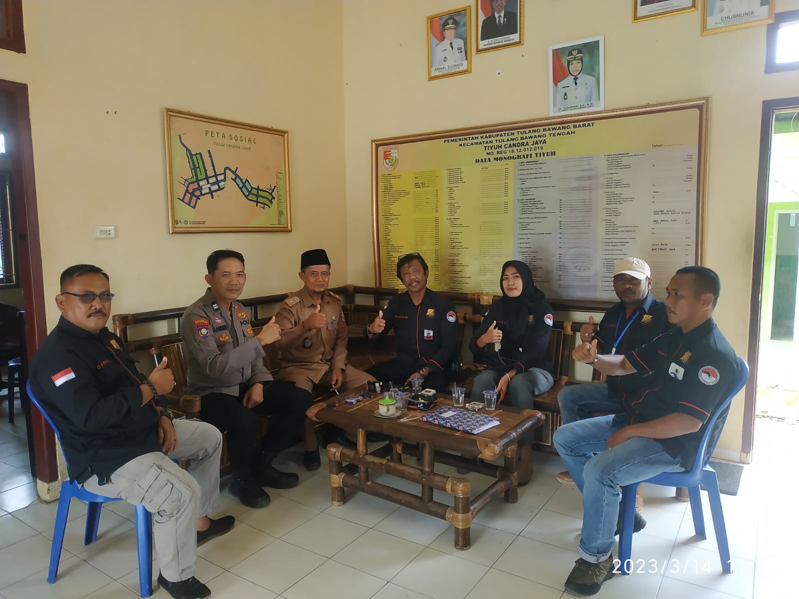 LSM FKPK Berkunjung ke Kantor Tiyuh Candra Jaya