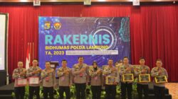 Kapolda Lampung buka Rakernis Bidhumas Polda Lampung Th 2023