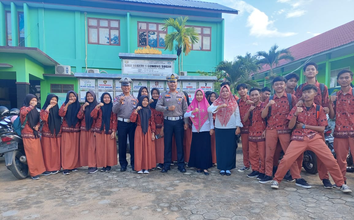 Satlantas Polres Lampung Tengah Goes To School