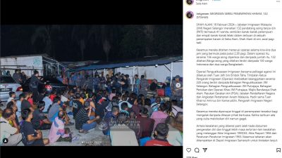 Ratusan WNI di Pemukiman Ilegal Malaysia Ditangkap